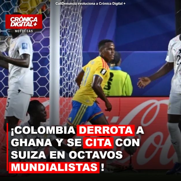 Colombia supera a Ghana y se alista para enfrentar a Suiza en octavos mundialistas