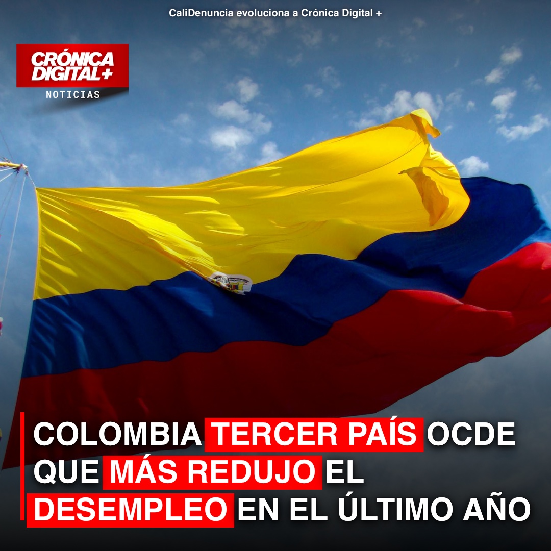 Colombia, tercer país OCDE con mayor reducción de desempleo