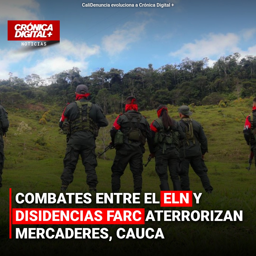 Combates ELN y disidentes FARC aterrorizan Mercaderes, Cauca: pánico y cierre comercial