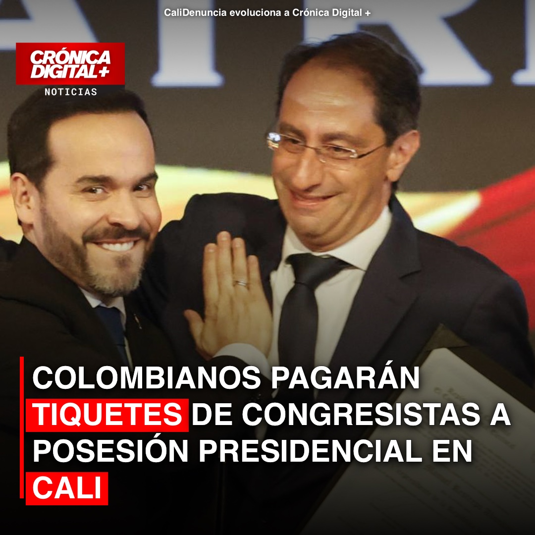 Congreso cubre pasajes aéreos de legisladores para posesión presidencial en Cali