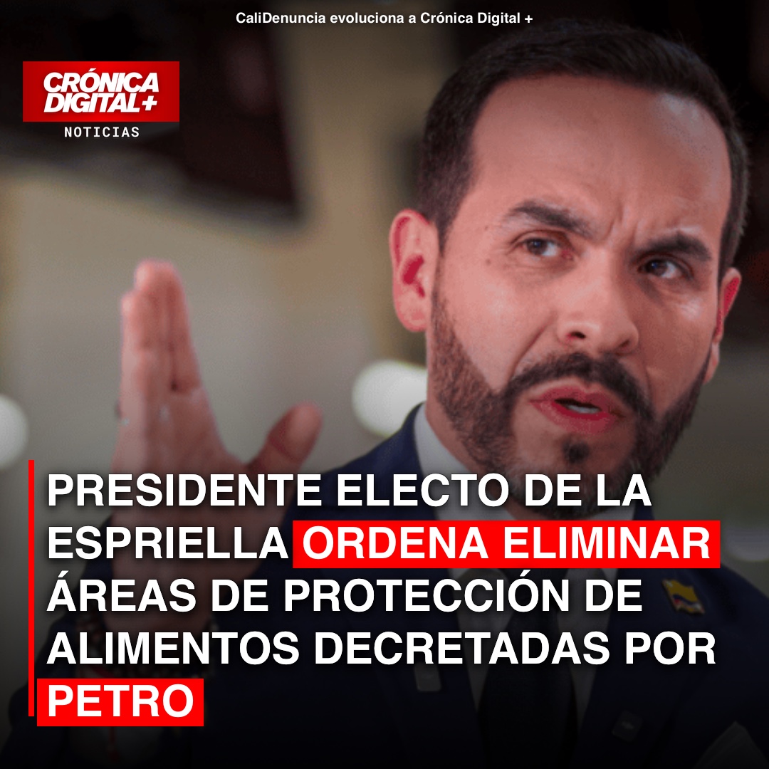 De La Espriella busca desmantelar áreas de producción alimentaria de Petro