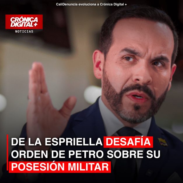 DE LA ESPRIELLA DESAFÍA ORDEN DE PETRO SOBRE SU POSESIÓN MILITAR