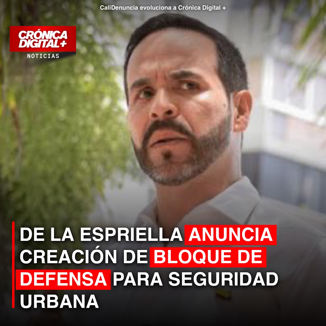 De La Espriella impulsará el Bloque de Defensa Urbana