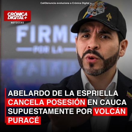 De la Espriella Traslada Posesión a Cali por Volcán Puracé