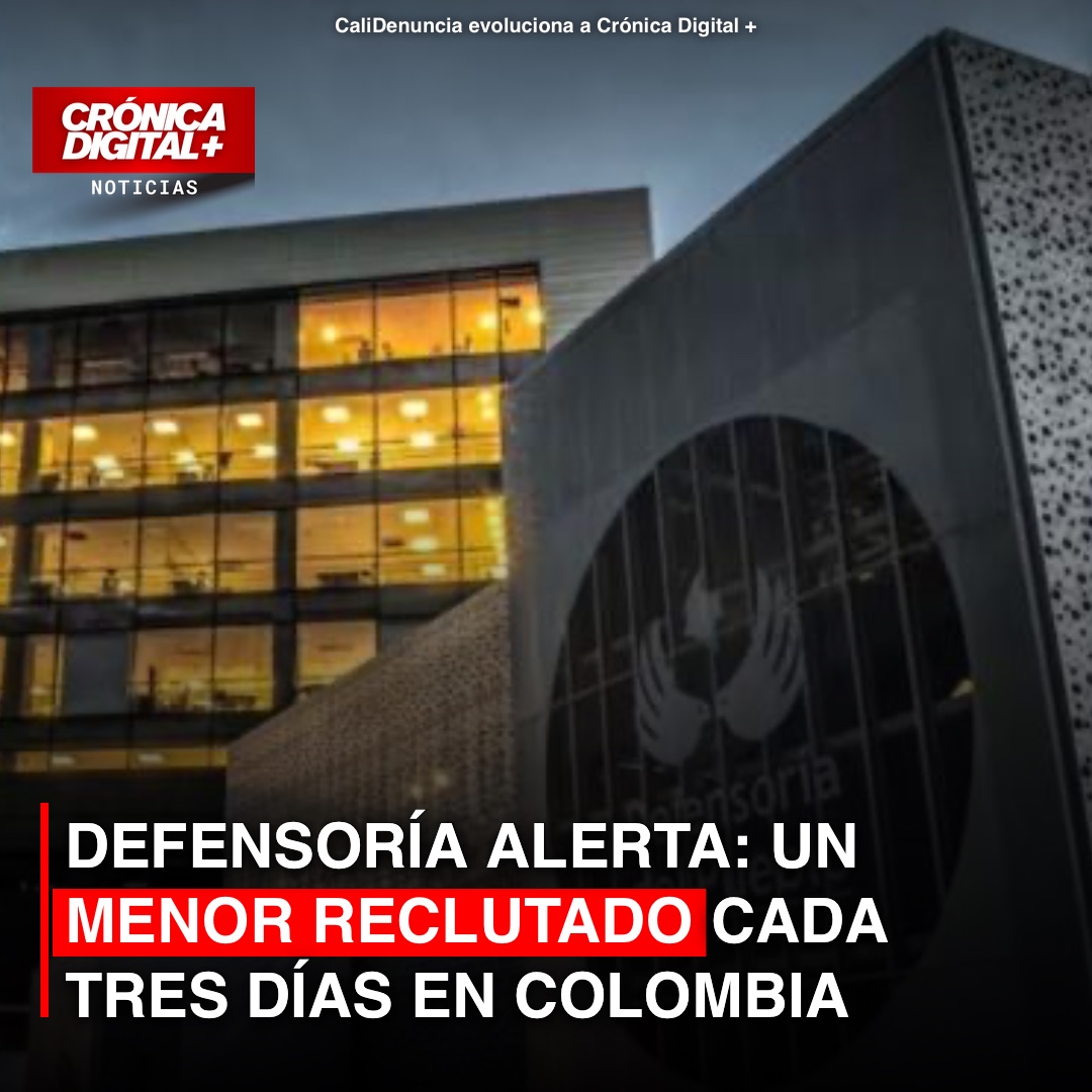 Defensoría alerta: reclutamiento infantil en Colombia cuadruplica cifras