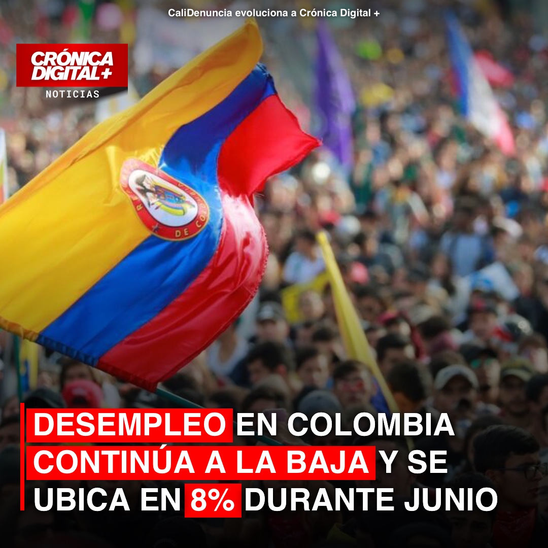 Desempleo en Colombia baja a 8% en junio de 2026: DANE reporta recuperación laboral