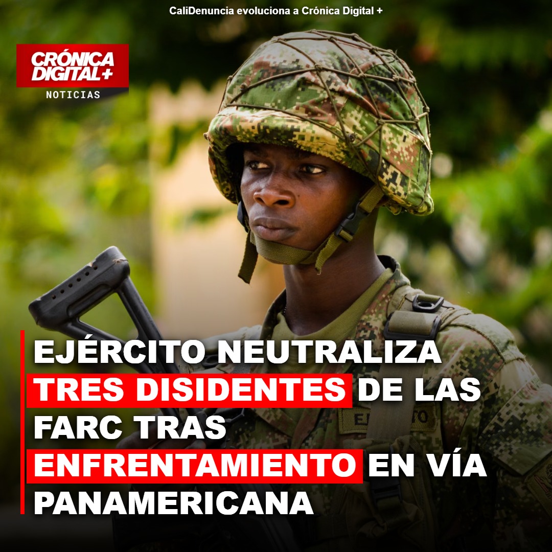 Disidentes de FARC neutralizados en la Panamericana