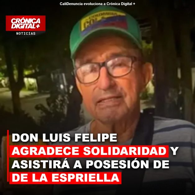 DON LUIS FELIPE AGRADECE SOLIDARIDAD Y ASISTIRÁ A POSESIÓN DE DE LA ESPRIELLA