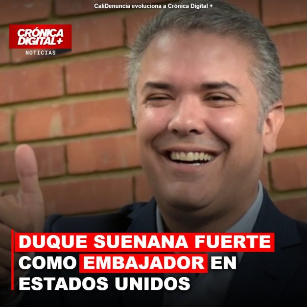 DUQUE SUENANA FUERTE COMO EMBAJADOR EN ESTADOS UNIDOS BAJO GOBIERNO DE LA ESPRIELLA