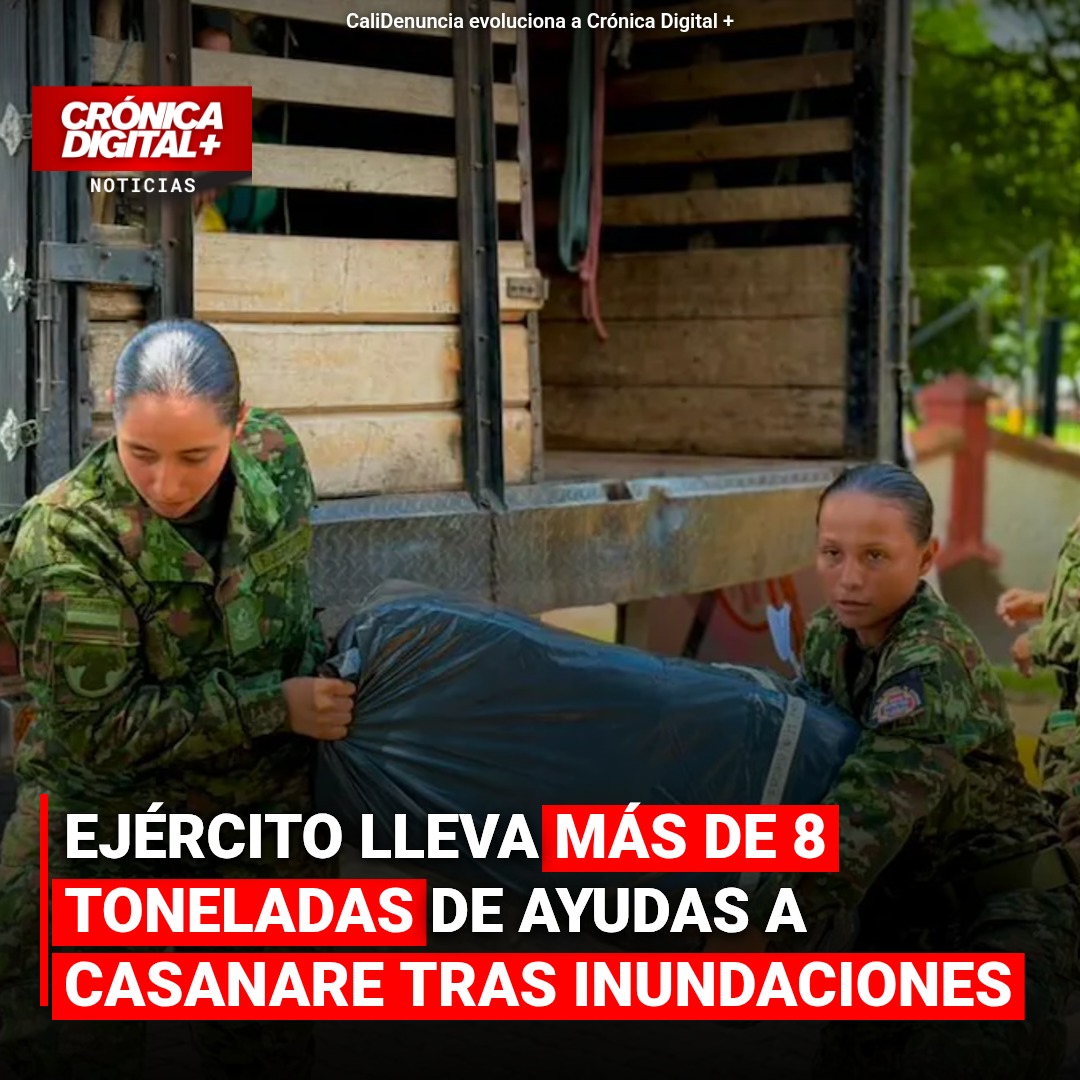 Ejército Colombiano: más de 8 toneladas de ayuda para el Casanare inundado