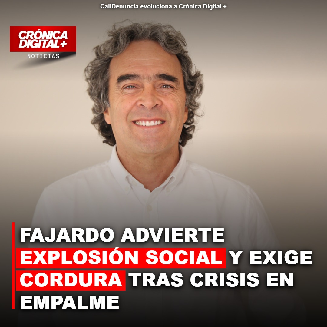 Fajardo advierte explosión social y exige cordura a Petro por crisis en empalme