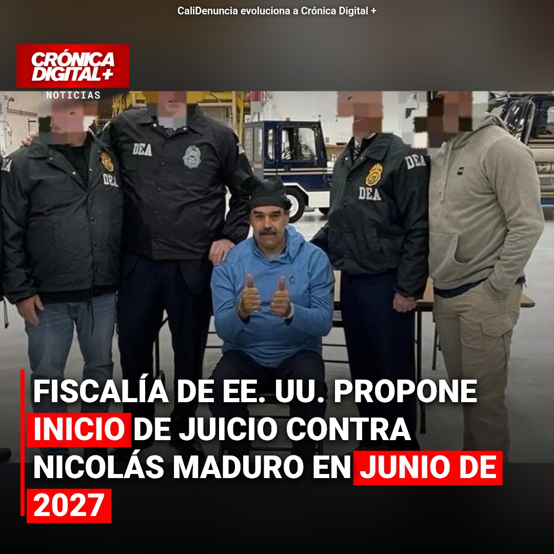 Fiscalía propone junio de 2027 para juicio de Maduro por narcotráfico