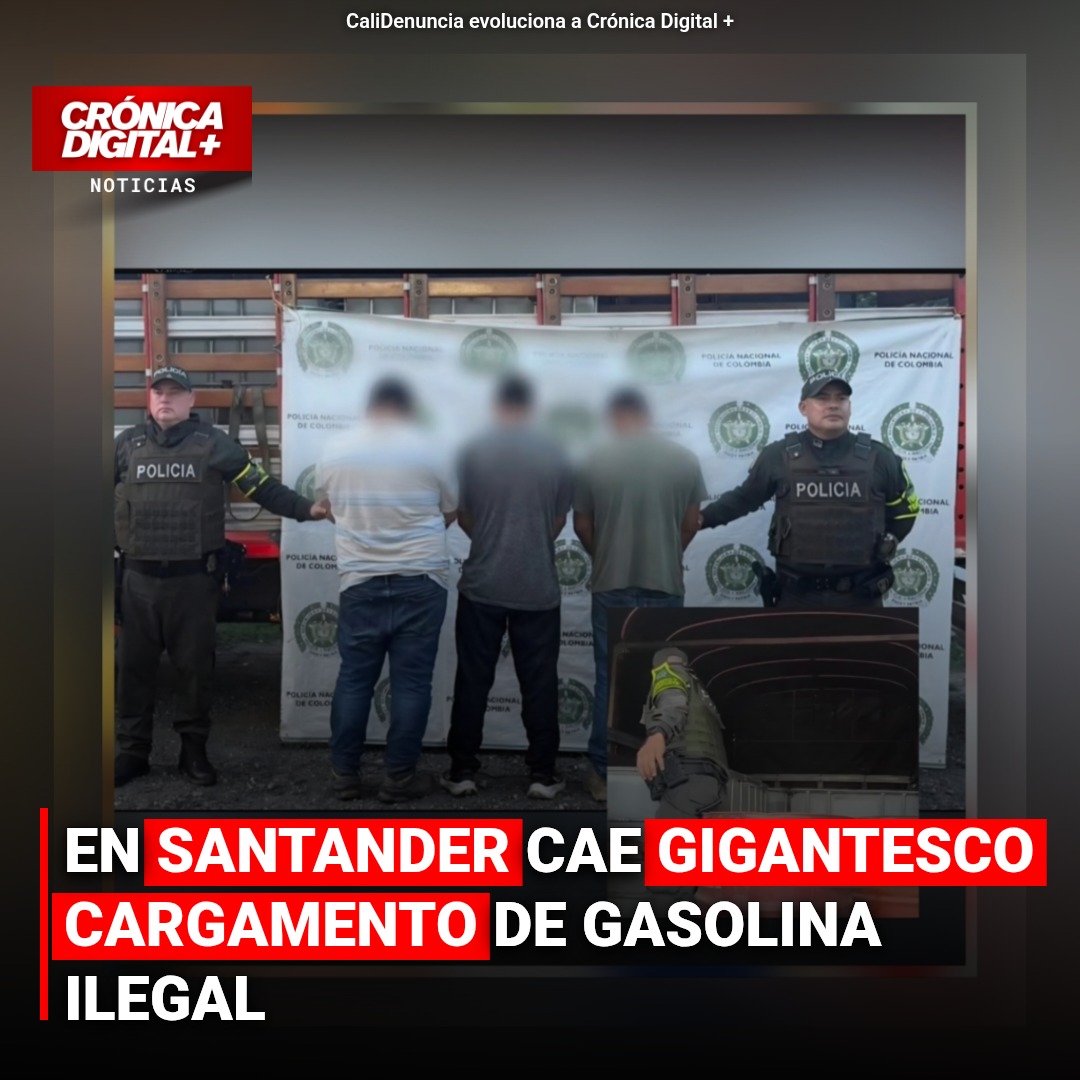 Gasolina de Contrabando: Tres Capturados con 1.525 Galones en Santander
