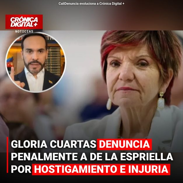 Gloria Cuartas denuncia a De la Espriella por hostigamiento e injuria