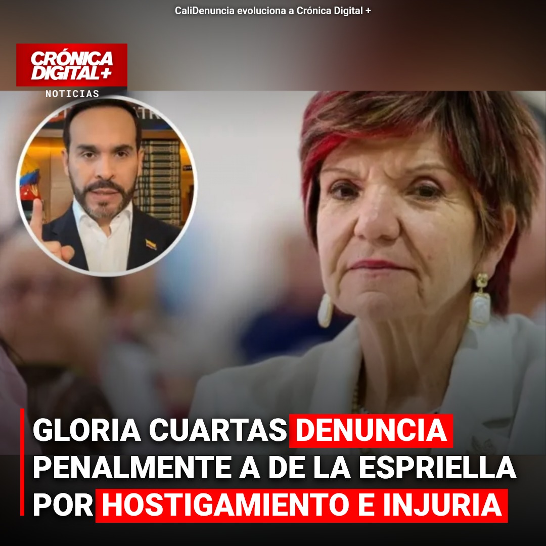 Gloria Cuartas denuncia a De la Espriella por hostigamiento e injuria