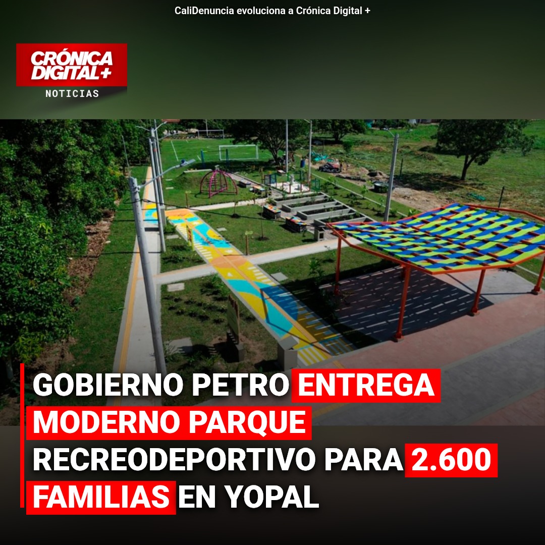 GOBIERNO PETRO ENTREGA MODERNO PARQUE RECREODEPORTIVO PARA 2.600 FAMILIAS EN YOPAL