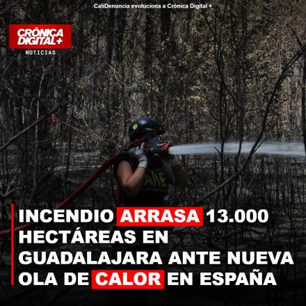 Incendio en Guadalajara arrasa 13.000 hectáreas en España por ola de calor