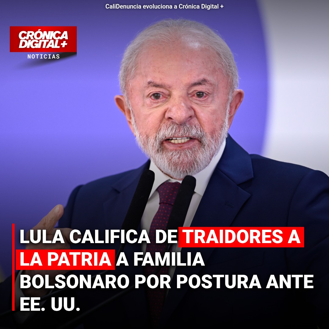 Lula acusa de traición a familia Bolsonaro por postura comercial con EE. UU.
