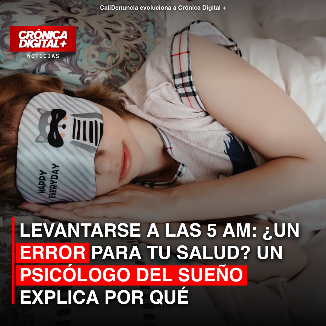 Madrugar en exceso: ¿Un riesgo para la salud según expertos del sueño?