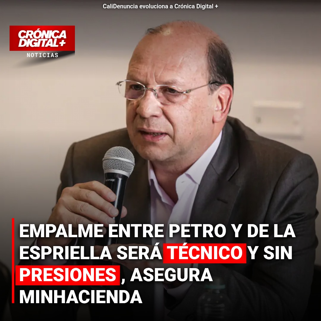 MinHacienda: Empalme Petro-De la Espriella será técnico y sin presiones