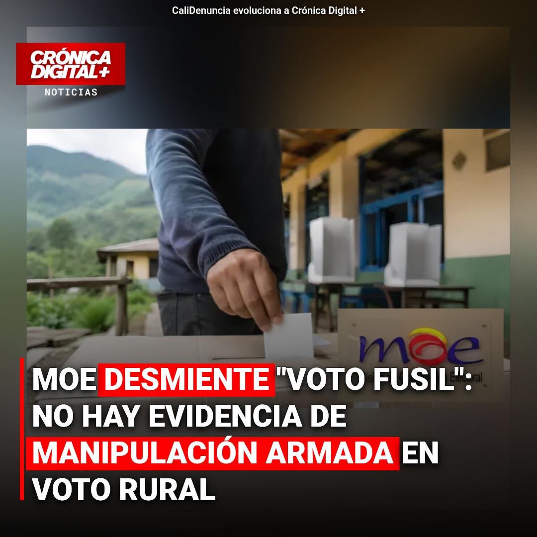 MOE desmiente “voto fusil”: No hay manipulación armada en voto rural