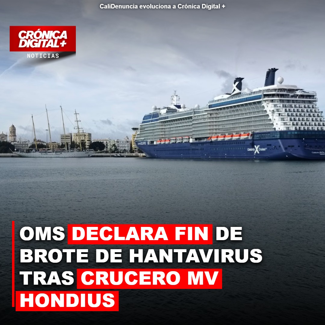 OMS declara fin de brote de Hantavirus MV Hondius con 13 casos y 3 muertes