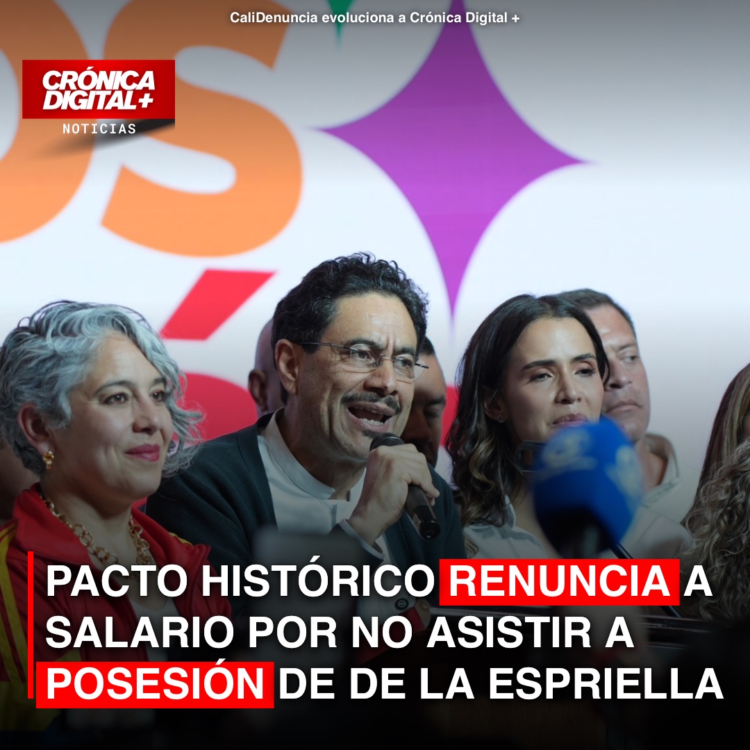 Pacto Histórico cede un día de salario por ausencia en posesión de De la Espriella