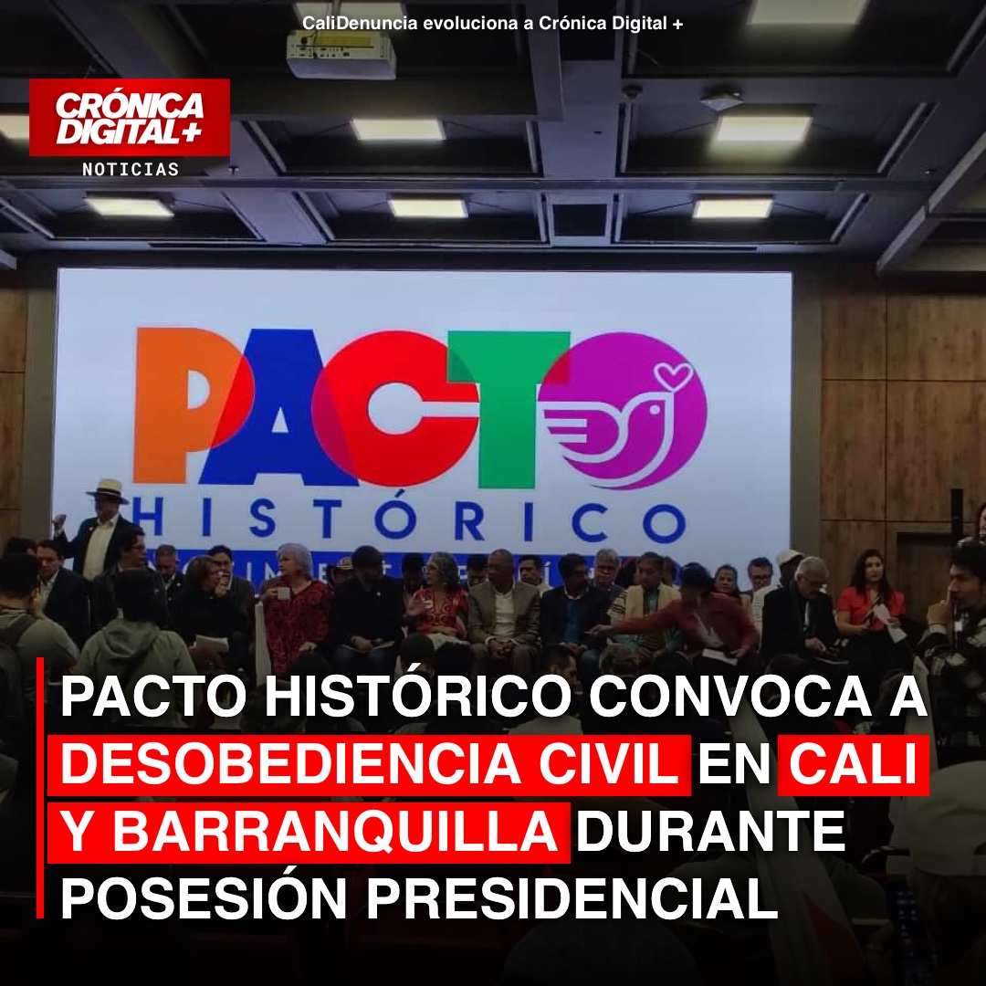 Pacto Histórico impulsa resistencia civil en Cali y Barranquilla frente a nuevo gobierno