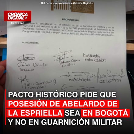 Pacto Histórico insiste en posesión de De La Espriella en Bogotá