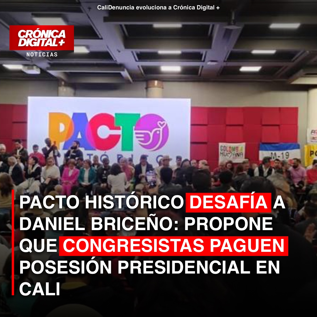 Pacto Histórico propone que congresistas paguen posesión presidencial en Cali