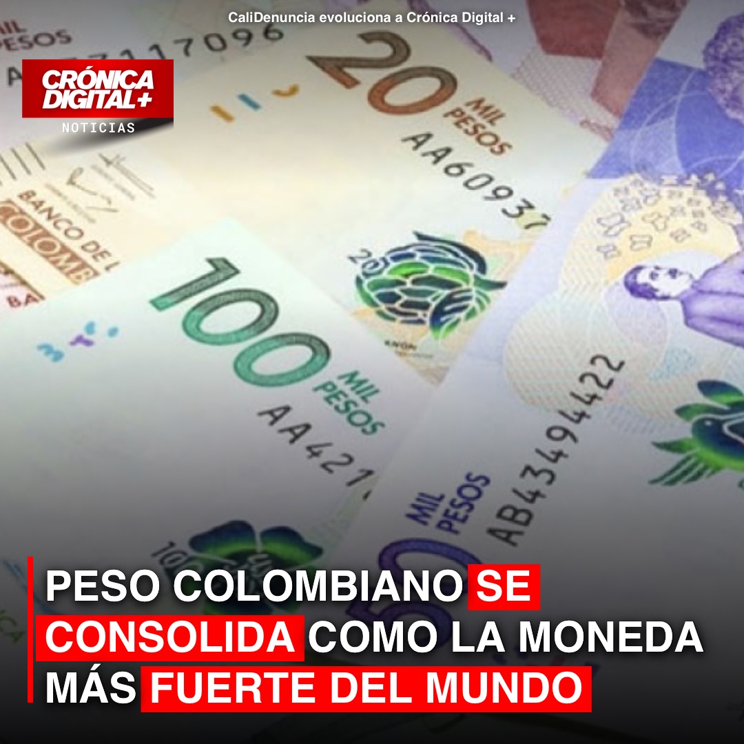 Peso colombiano lidera revaluación global frente al dólar