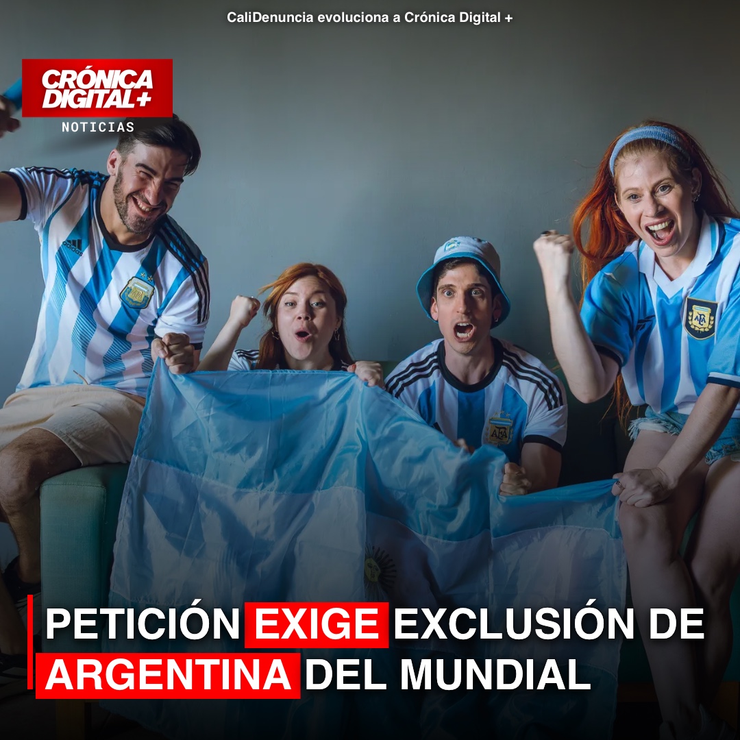 Petición viral busca la exclusión de Argentina del próximo Mundial