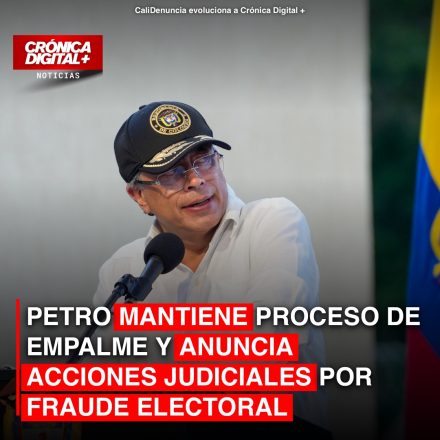 Petro acusa fraude electoral y mantiene empalme con acciones legales