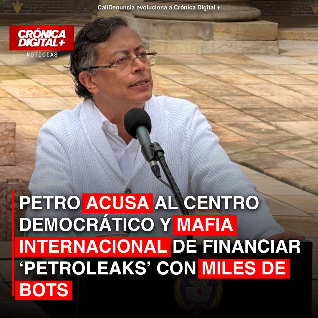 Petro denuncia campaña de desprestigio digital financiada por Centro Democrático y «mafia internacional»