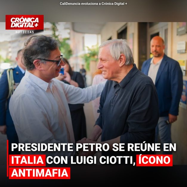 Petro se Reúne con Ícono Antimafia Luigi Ciotti en Italia