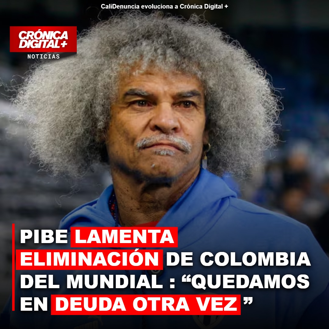 Pibe Valderrama: Colombia “en deuda otra vez” tras eliminación del Mundial