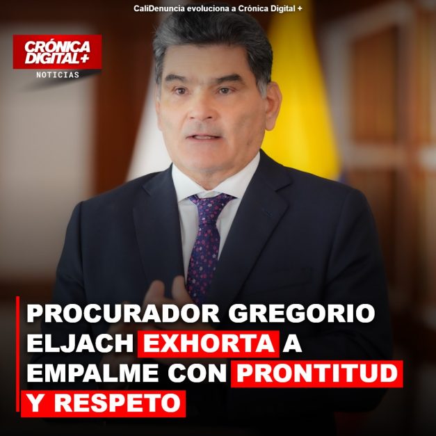 Procurador Eljach exige empalme rápido y respetuoso en transiciones