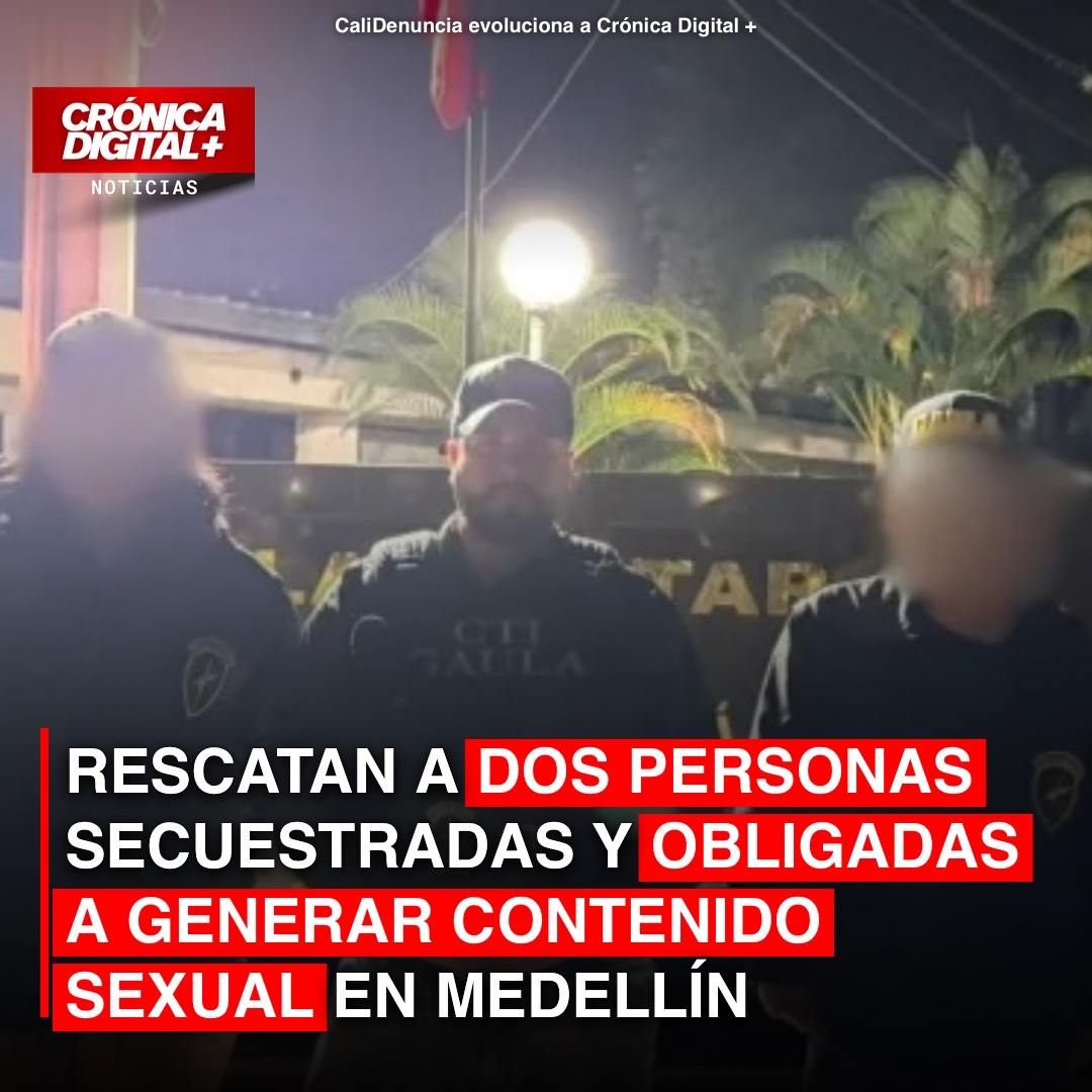 Rescatan en Medellín a jóvenes víctimas de explotación sexual por red de captación