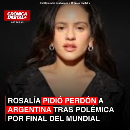ROSALÍA PIDIÓ PERDÓN A ARGENTINA TRAS POLÉMICA POR FINAL DEL MUNDIAL