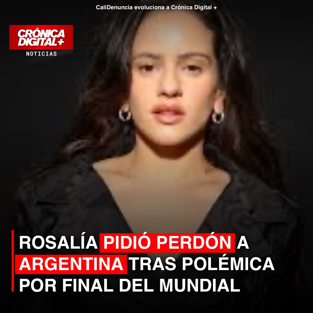 ROSALÍA PIDIÓ PERDÓN A ARGENTINA TRAS POLÉMICA POR FINAL DEL MUNDIAL