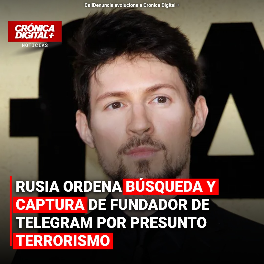 Rusia emite orden captura contra fundador de Telegram por presunto terrorismo