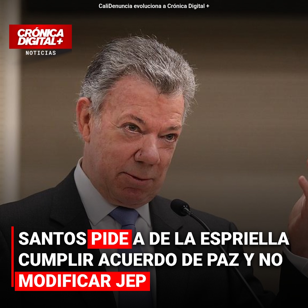 Santos exige a De la Espriella respetar el Acuerdo de Paz y la JEP