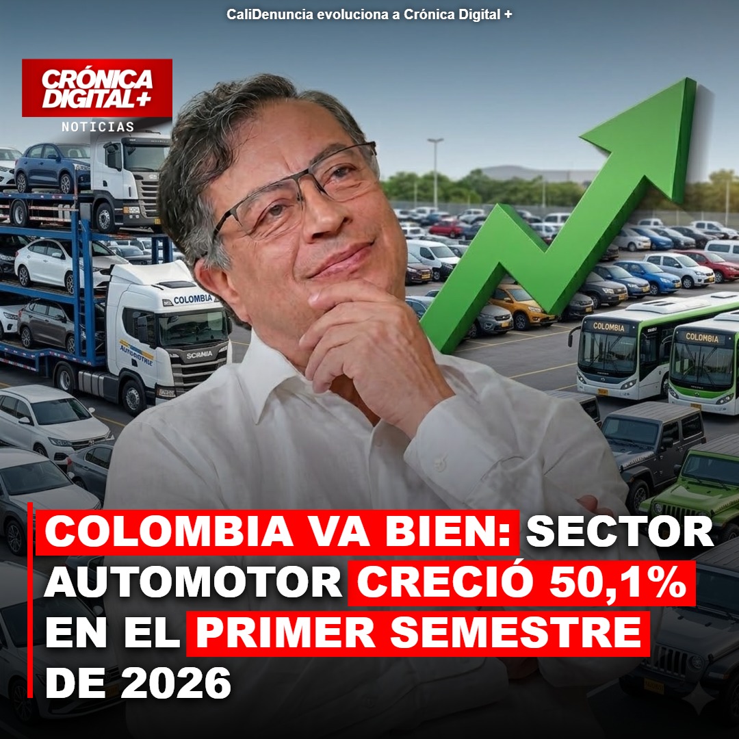 SECTOR AUTOMOTOR CRECIÓ 50,1% EN EL PRIMER SEMESTRE DE 2026