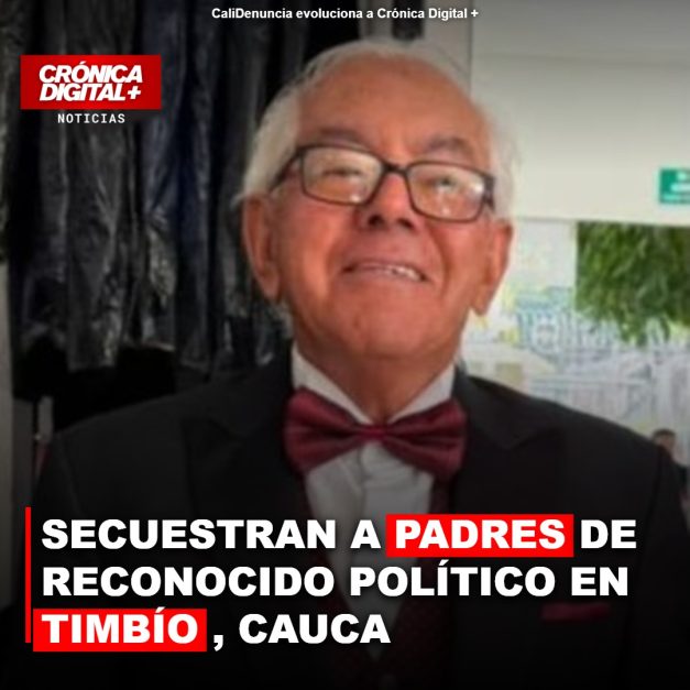 Secuestrados padres de político conservador en Timbío, Cauca: creciente alerta