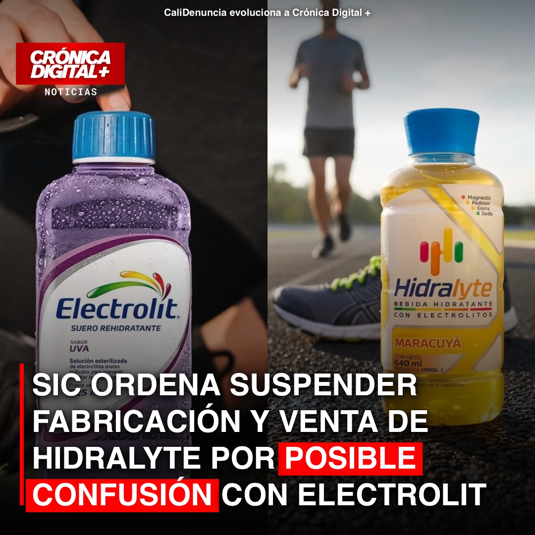 SIC Suspende Venta de Hidralyte por Confusión con Electrolit