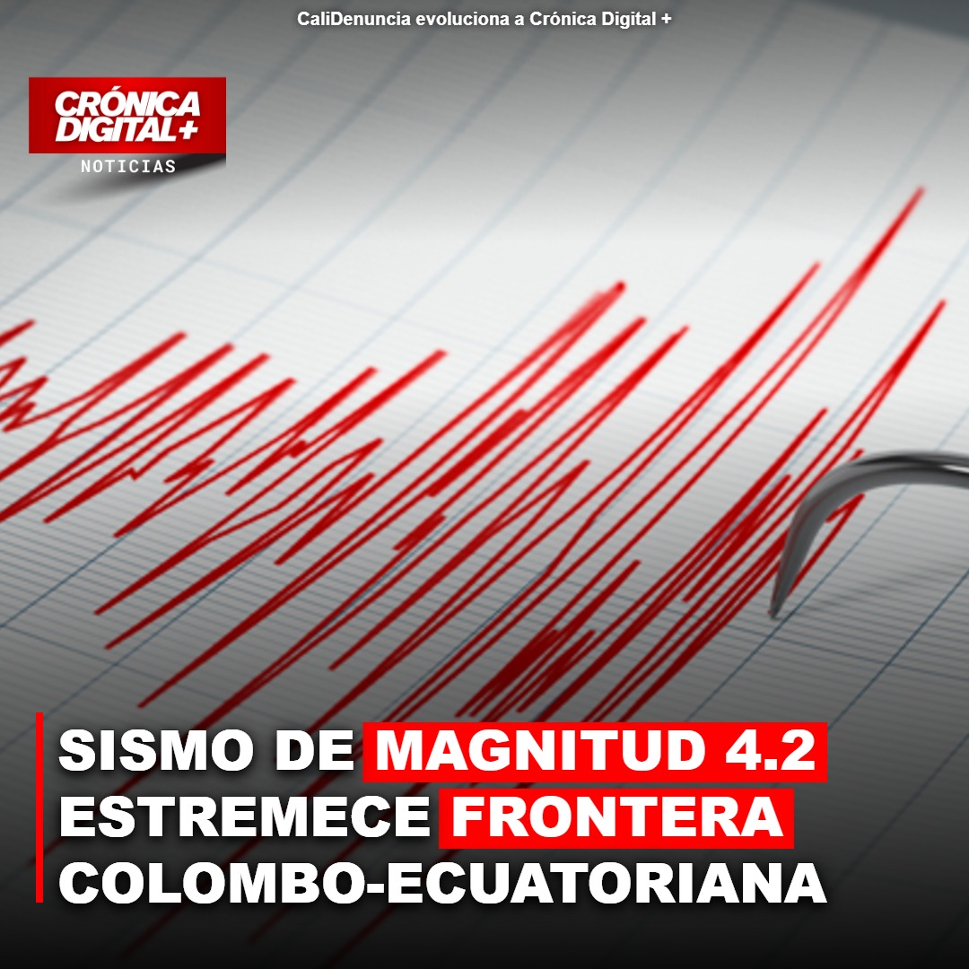 Sismo de 4.2 sacude frontera colombo-ecuatoriana: Nariño y Putumayo sintieron el movimiento