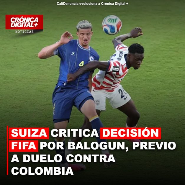 SUIZA CRITICA DECISIÓN FIFA POR BALOGUN, PREVIO A DUELO CONTRA COLOMBIA