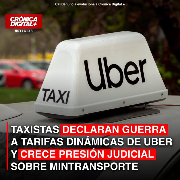 Taxistas Colombianos Exigen Fin de Tarifas Dinámicas de Uber