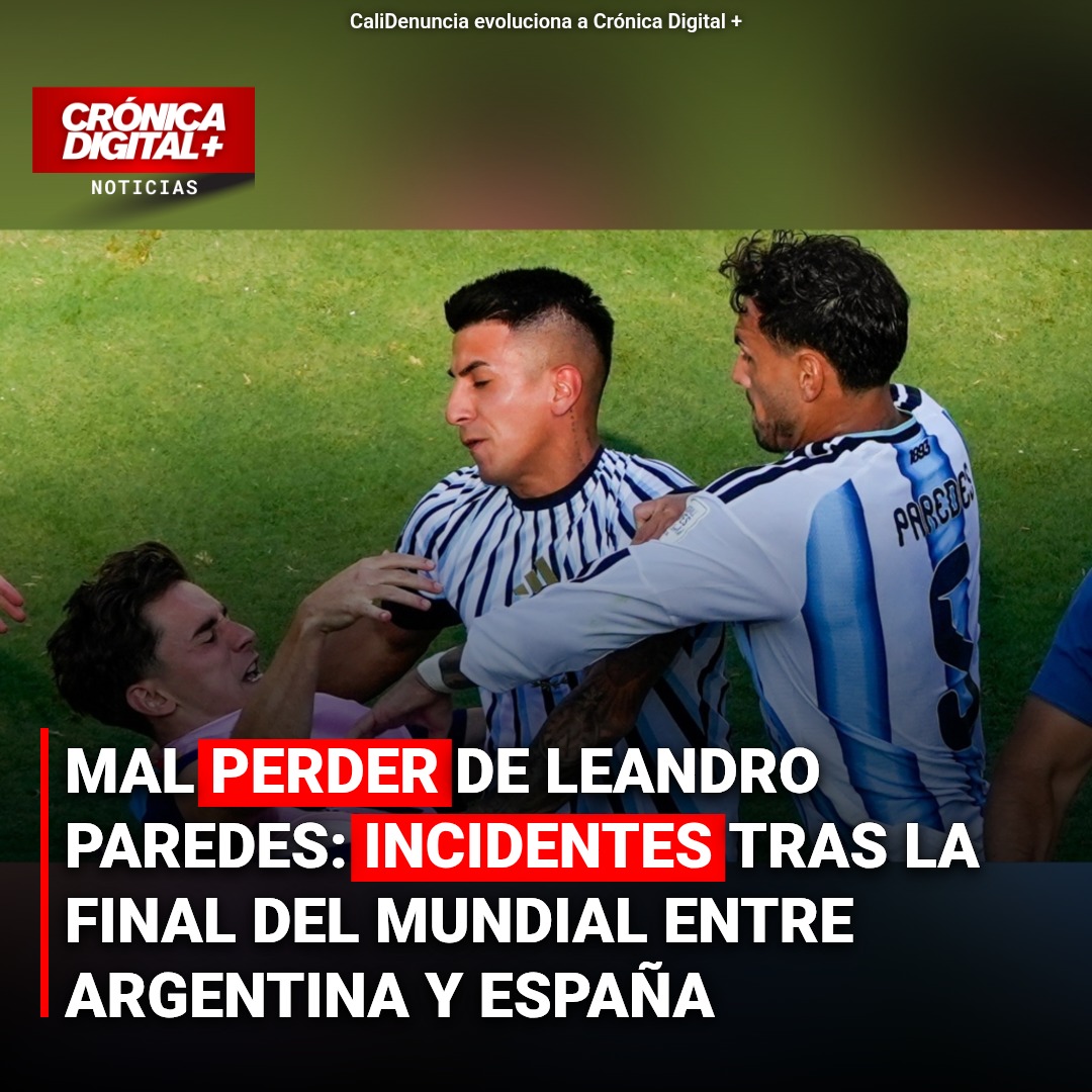 Tensión en final: Paredes agrede a jugadores españoles tras derrota de Argentina