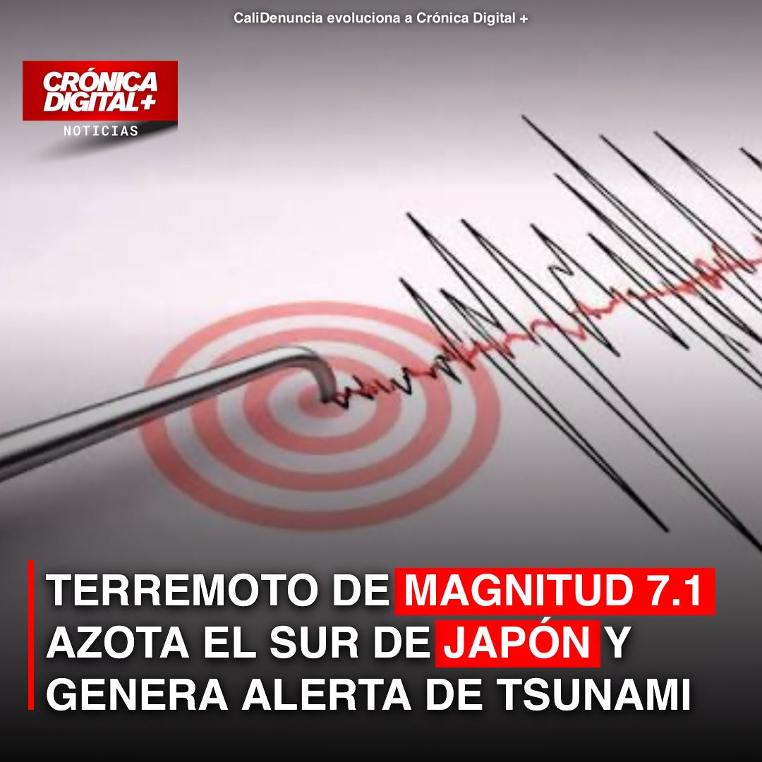 Terremoto de 7.1 sacude el sur de Japón, deja heridos y daños